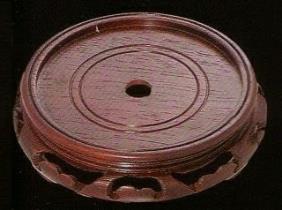 H266 Wood Lotus and Oriental Lamp Bases